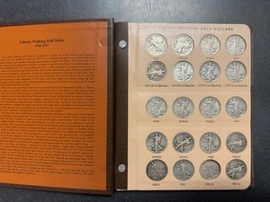 Liberty Walking Half Dollar Set Missing 1921 D - Picture 1 of 17