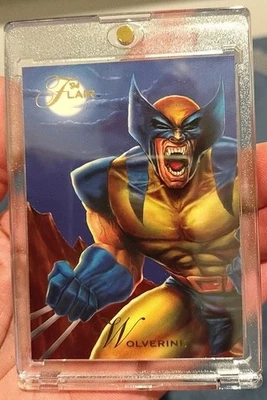1994 FLAIR WOLVERINE! Double Thickness Card 100% MINT CONDITION 1-0WNER X-Men BL - Image 1 of 4