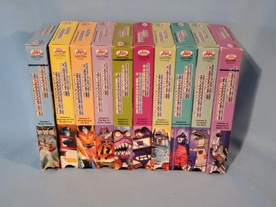 The Original Transformers VHS Lot Of 10 Tapes Volumes 1-10 Rare HTF Kid Rhino - Image 1 of 4