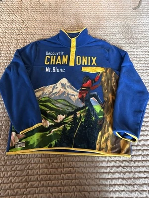 ralph lauren climb chamonix-mont blanc fleece pullover size large - Image 1 of 4