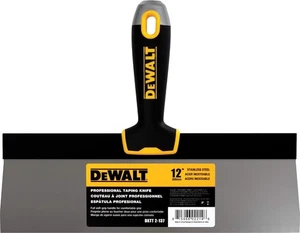 4-Pack DEWALT 12" Taping Knives Stainless Steel w/Soft Grip Handle,DXTT-2-137 - Picture 1 of 7