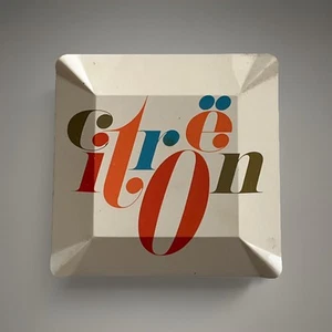 Posacenere in latta pubblicitario vintage CITROEN raro retrò - Foto 1 di 6
