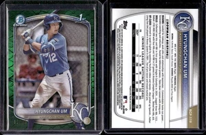 2025 Bowman Chrome 1st Bowman Reptilian Green Refract #BCP-119 Hyungchan Um /99 - Imagen 1 de 1