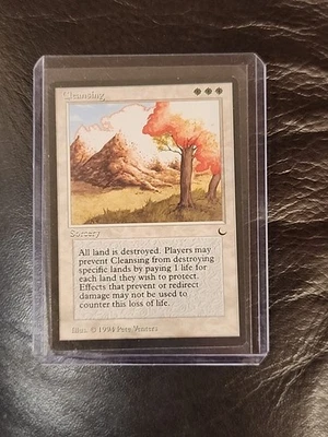 MTG NM Cleansing The Dark White Sorcery Board Wipe English Vintage - Image 1 of 2