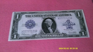 UNC 1923 $1 Silver Certificate HORSE BLANKET CRISP - Picture 1 of 2