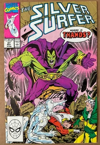 SILVER SURFER #37 SS- RON LIM SIGNIERT MARVEL 1989 FANTASTISCHE VIER ERSCHEINEN - Bild 1 von 3