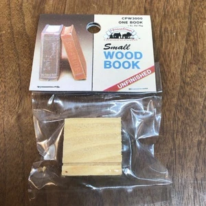 Miniature Unfinished Wood Book Crafting, Dollhouse - Picture 1 of 5