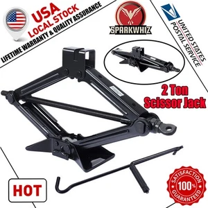 2 Ton Scissor Jack Handle Crank Tool Van Garage Tire Wheel Lug Wrench Jack Truck - Picture 1 of 12