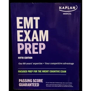 EMT Exam Prep: Focused Prep for the NREMT Cognitive Exam 5th Edition Kaplan Med - Imagen 1 de 3