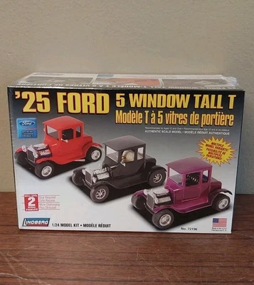 Lindberg  '25 Ford 5 Window Tall T Kit # 72196 Sealed 1:24 Scale Model Kit - NEW - Image 1 of 3