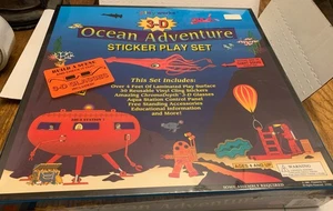 Playwerks 3-D Ozean Abenteuer Sticker Spielset New Old Stock 1997 - Bild 1 von 9