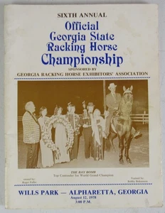 Georgia State Championship Racking Horse Program 1978 Alpharetta GA MZ5 - Bild 1 von 6