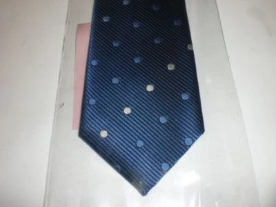 CORBATA NIÑOS AZUL POLKA NIP JASON SCOTT PRE-HECHA AJUSTABLE Foto 1 de 3