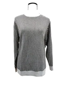 CALVIN KLEIN/MUJER/TALLA XL/SUÉTER/GRIS/IMPRESIÓN PATA DE GALLO/ACRÍLICO/ - Imagen 1 de 12