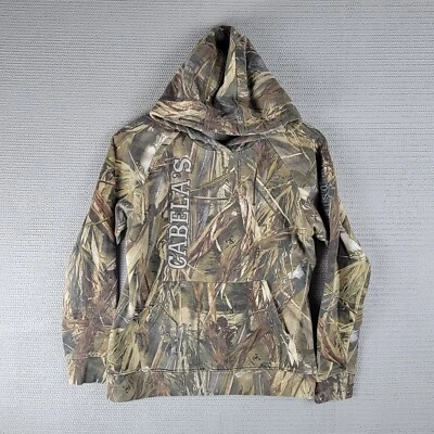 Cabela's Sudadera con Capucha Camuflaje Talla Pequeña Mezcla Algodón Hierba Caza Foto 1 de 4
