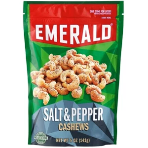 Emerald Cashews Sea Salt Pepper, 5 Ounce, 6 Per Case - Picture 1 of 5