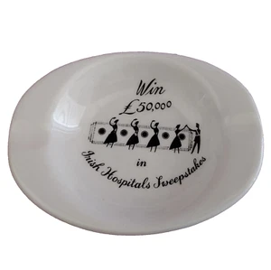Cenicero Arklow Pottery Irlanda De Colección Gana £50,000 Hospitales Irlandeses Sorteo Blanco - Imagen 1 de 6