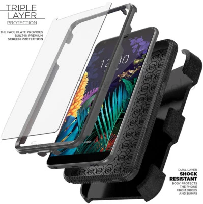 LG Journey LTE Tribute Royal/ Aristo 4 Plus/Arena 2 Belt Clip Stand HOLSTER Case - Image 1 of 4