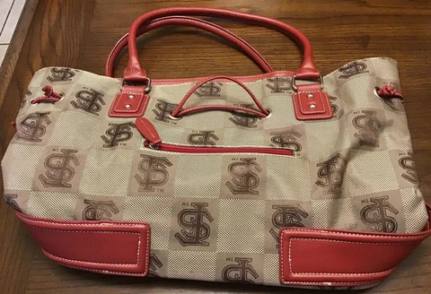 Florida State Seminole Handbag/Tote. NWOT. 12”x15” By Sandol. Lined Cover