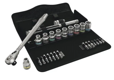 Wera 1/2" Drive Zyklop Metric Ratchet 28pc Set,  05004078001 , "Free Shipping" - Image 1 of 4