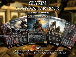 SKYRIM MTG Commander Deck - Magic the Gathering Deck 100 Cards + Tokens - Bild 1 von 10