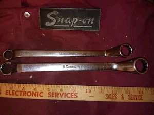 Snap On Double Box End Wrenches(2) Offset 5/8×3/4", & 3/4 ×7/8" - Picture 1 of 7