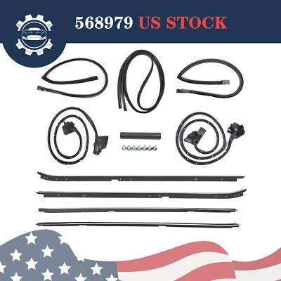Weatherstripping Seal Kit For Regal Cutlass Supreme RWD 2-Door G-Body 1981-1988 - Image 1 of 4