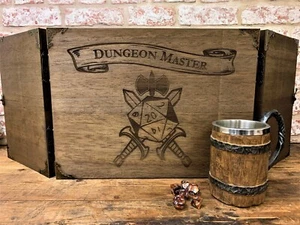 Battleaxe D20 DM Screen | Wooden Dungeon Master Screen | DND D&D TTRPG - Picture 1 of 5