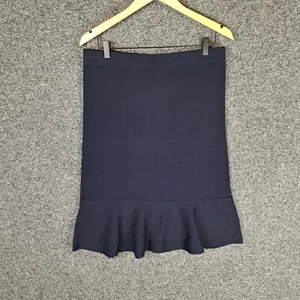 Basque Womens Skirt Size 14 Navy Knit - Picture 1 of 10