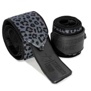 Strength Shop Zeus Handgelenkwraps - dunkler Leopard - 30 cm 60 cm - IPF zugelassen - Bild 1 von 6