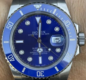 Rolex Submariner 40mm 116610 Superior Blue Ceramic Bezel For 18k Gold 116619LB - Picture 1 of 10