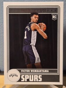 2023-24 NBA Hoops Victor Wembanyama Rookie Card #298 ROY San Antonio Spurs SP
