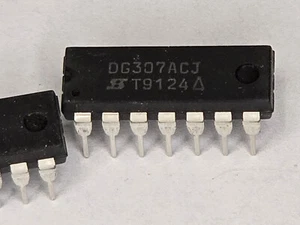 Interruptor analógico doble SPDT 14 pines PDIP 2 piezas SILICONIX DG307ACJ - Imagen 1 de 1