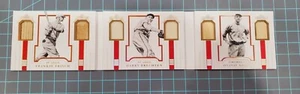 2019 Panini National Treasures Frankie Frisch, Brecheen, Groh Trios Booklet - Bild 1 von 8