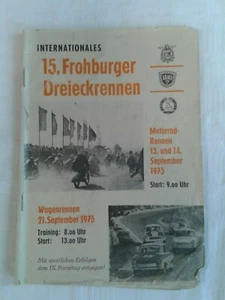 Internationales 15. Frohburger Dreiecksrennen 1975, Motorradrennen Wagenrennen - Bild 1 von 1