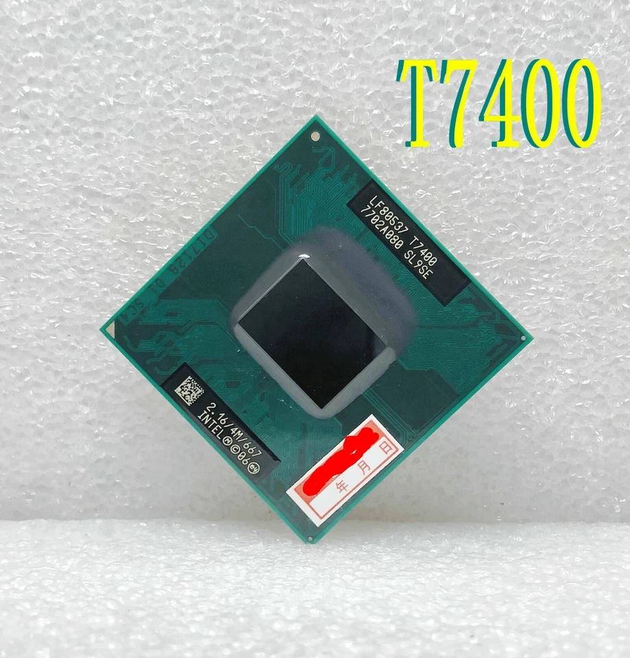 Intel Core 2 Duo T7400 2.16GHz Dual-Core 4M (SL9SE)Socket 479 Notebook Processor - Image 1 of 4