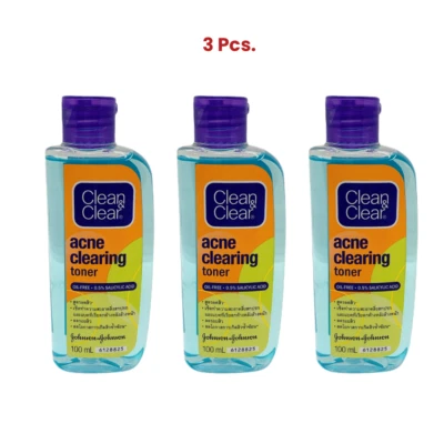 Johnson & Johnson Clean & Clear Acne Clearing Toner Oil Free 100 ml. x 3 Pcs. - Image 1 of 4