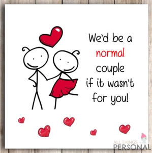 Funny Birthday Anniversary Valentines Card for Boyfriend Husband Wife Girlfriend - Picture 1 of 6