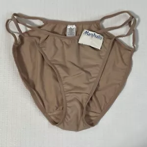 Bikini Underwear Panty Women’s 7 Beige Cutout Sexy - Picture 1 of 8