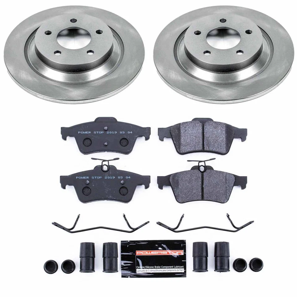 Kit de frenos de disco PowerStop - trasero - se adapta a Mazda 5 2008-2010, Mazda 5 2012-2015 Trac Foto 1 de 4