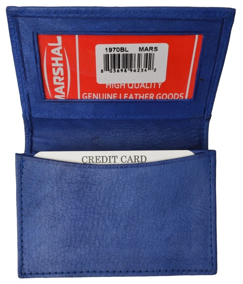 Genuine Leather Expandable Credit Card ID Business Card Holder Wallet New Colors - Image 1 of 3