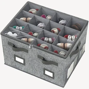 Shoe Organizer Box Storage for Closet Fits 16 pairs, Adjustable Shoe Box Storag - Picture 1 of 9