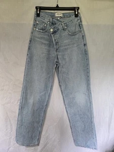 Agolde Criss Cross Upsized High Rise Jean sz 23-24 Button Fly Suburbia Perfect C - Picture 1 of 9