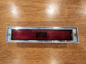 1974-1978 Chrysler New Yorker Newport Rear Red SideMarker Lens w/ Chrome OEM - Picture 1 of 11