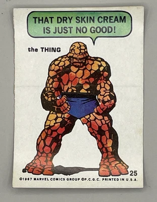 1967 Marvel Super Hero Stickers The THING #25 - Image 1 of 2