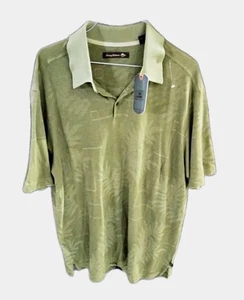 Tommy Bahama's Men's Large Golf Shirt Jigger Jaquard Silk-Cotton - Picture 1 of 7