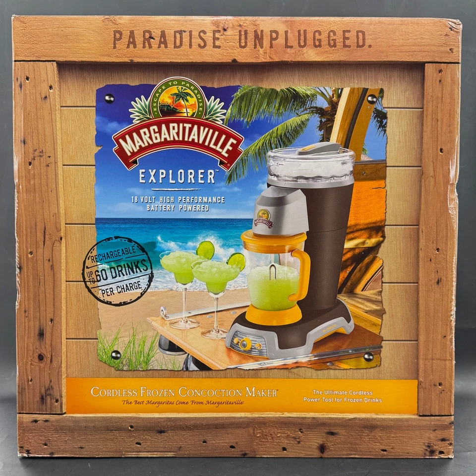 MÁQUINA DE BREBAJE CONGELADA INALÁMBRICA MARGARITAVILLE 18V NUEVA CAJA ABIERTA Foto 1 de 4