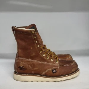 Thorogood 8" Steel Toe Work Boot Brown Mens Size 9.5D - Picture 1 of 11