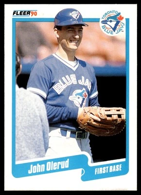 1990 Fleer Update John Olerud Rookie Toronto Blue Jays #U-128 - Image 1 of 2