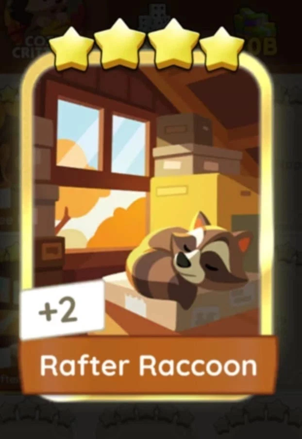 Rafter Raccoon - Gold Blitz Sticker - 4 ⭐ - Set 17 ⚡️ FAST DELIVERY ⚡️ - Image 1 of 1